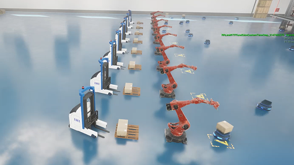 他社製を含む様々なリソースを操作できる相互運用性の高いシステムのCG 映像出典: ROS-Industrial Consortium Asia Pacific